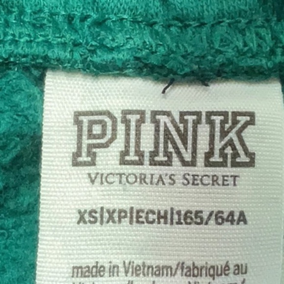 VS PINK Forest Green Sweatpants Size XS - Picture 4 of 4